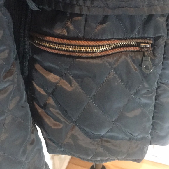 “ZARA BASIC” Quilted Olive Green Belted Jacket. - Picture 6 of 16